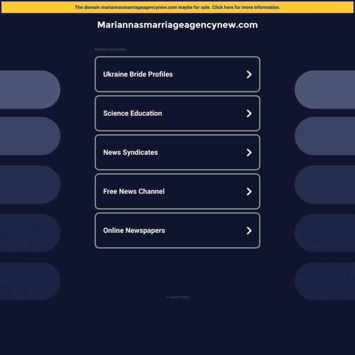 Mariannas Marriage Agency New review