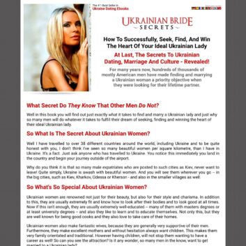 ukrainianbridesecrets Review